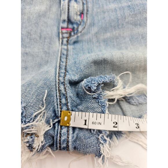 Victoria's Secret Pink Women's Size 6 Light Wash Cutoff Denim Jean Shorts - Picture 5 of 6